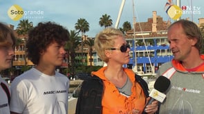 Enrique and Hugo Claassen sail into Sotogrande to highlight problems of dyslexic children in Holland – Dec. 2012